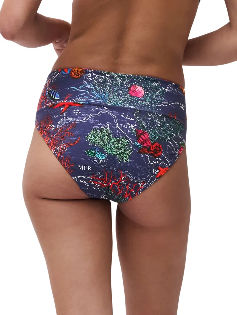 Chantelle Swimwear – Icon Bikinihose, Dunkelmediterran