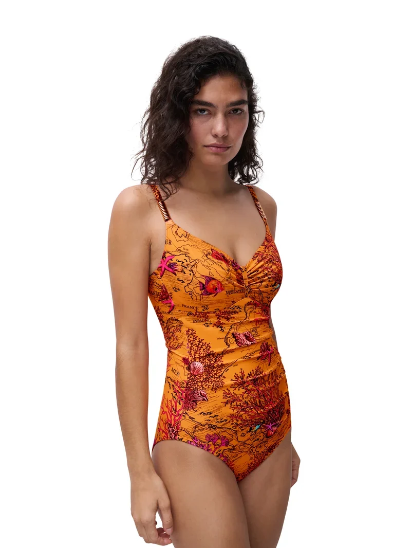 Chantelle Swimwear – Icon Covering Bikini mit Bügeln, helles Mittelmeer-Finish