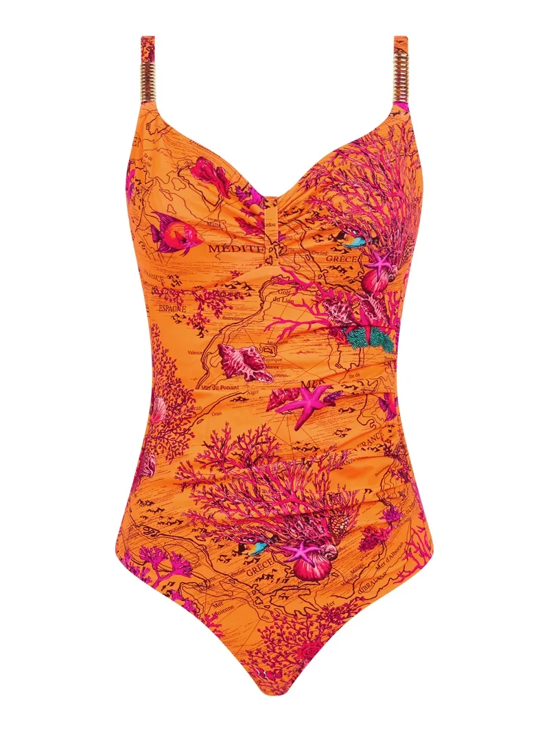 Chantelle Swimwear – Icon Covering Bikini mit Bügeln, helles Mittelmeer-Finish