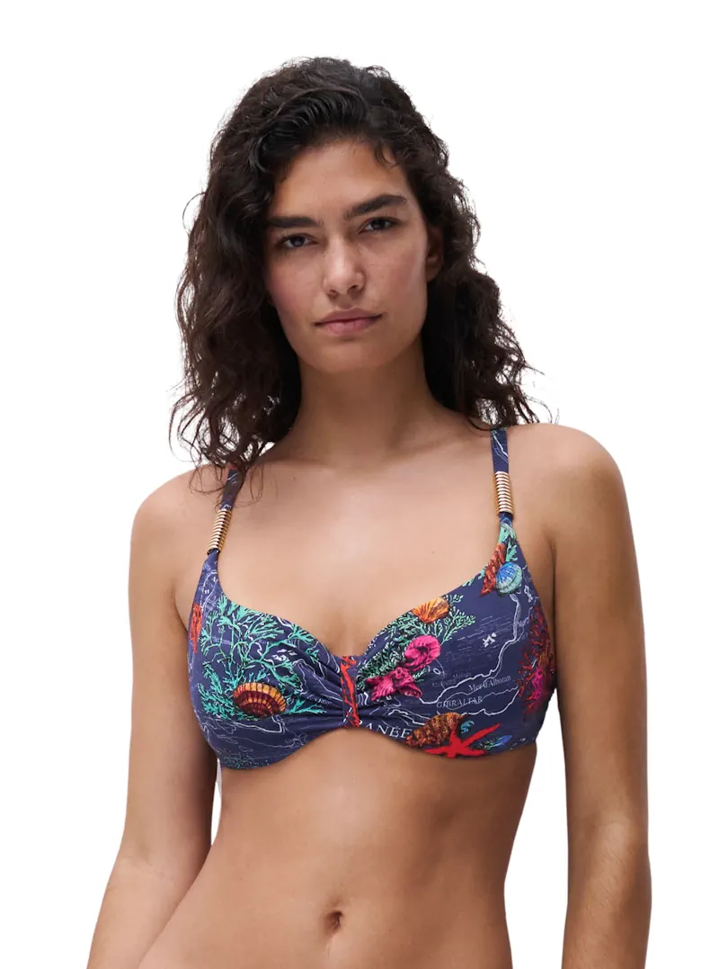 Chantelle Swimwear – Icon Covering Bügel-Bikini, Dunkelmediterran