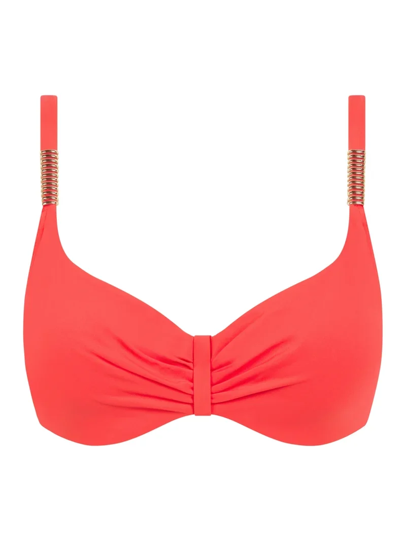 Chantelle Swimwear - Icon Covering Bügel-Bikini in leuchtendem Korallenrot