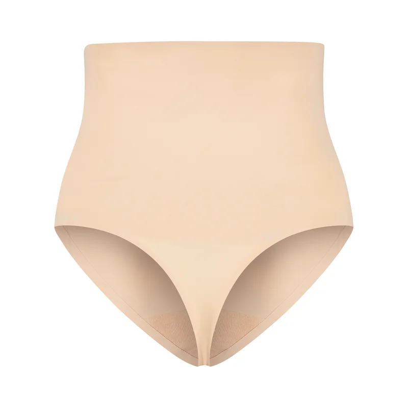 ByeBra – Taillenformende Shapewear (Extra starker Halt) Taillenformender High-Waist-Tanga Beige