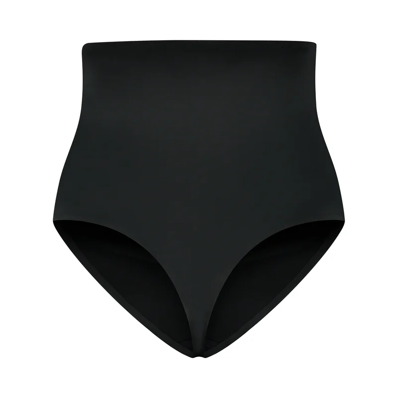 ByeBra – Taillenformende Shapewear (Extra starker Halt) Taillenformender High-Waist-Tanga Schwarz
