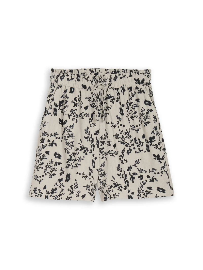 Loose Fit Shorts mit Leinenanteil