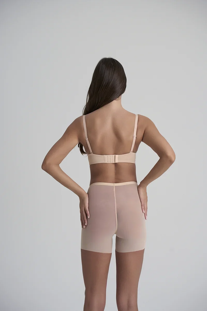 ByeBra – Formgebende Tüll-Shapewear mit mittlerem Halt, kurzes Modell aus formendem Tüll, Beige