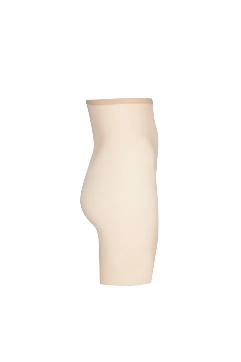 ByeBra – Formgebende Tüll-Shapewear mit mittlerem Halt, hochtailliert, kurz, beige