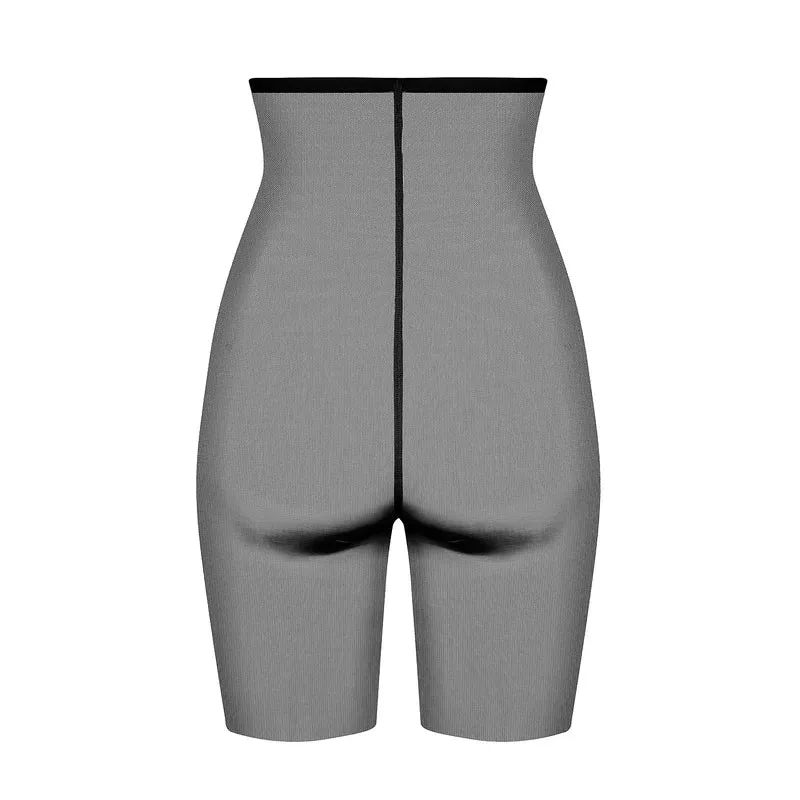 ByeBra – Formgebende Tüll-Shapewear mit mittlerem Halt, hochtaillierte Shorts aus formendem Tüll, schwarz