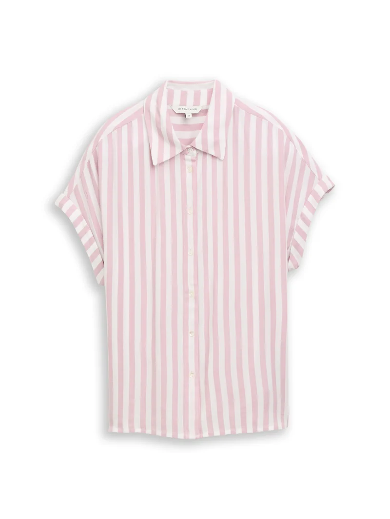 Loose Fit Bluse mit Streifen