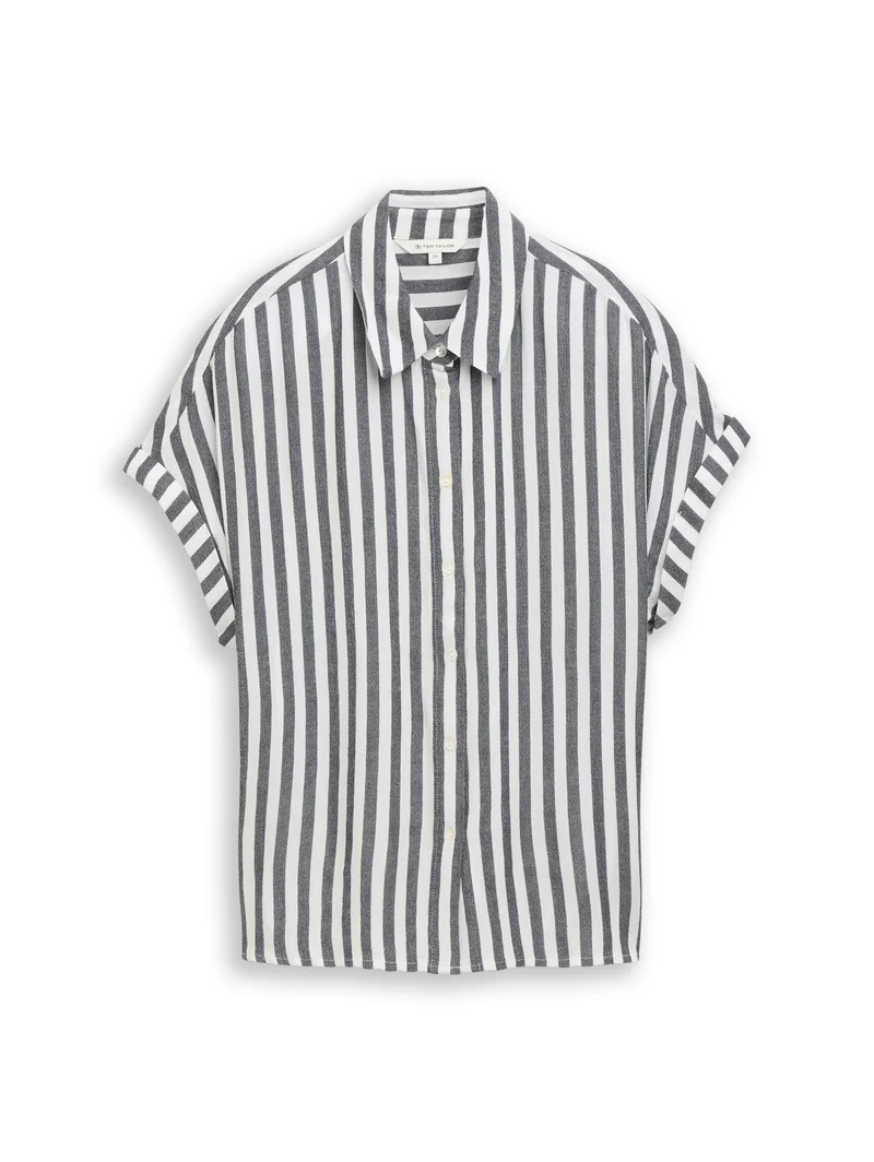 Loose Fit Bluse mit Streifen