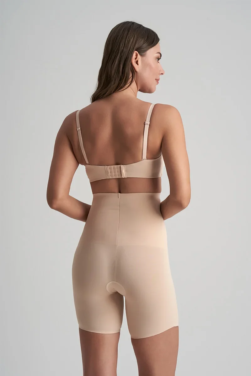 ByeBra – Taillenformende Shapewear (Extra starker Halt), Taillenformer, High Waist, Kurz, Beige