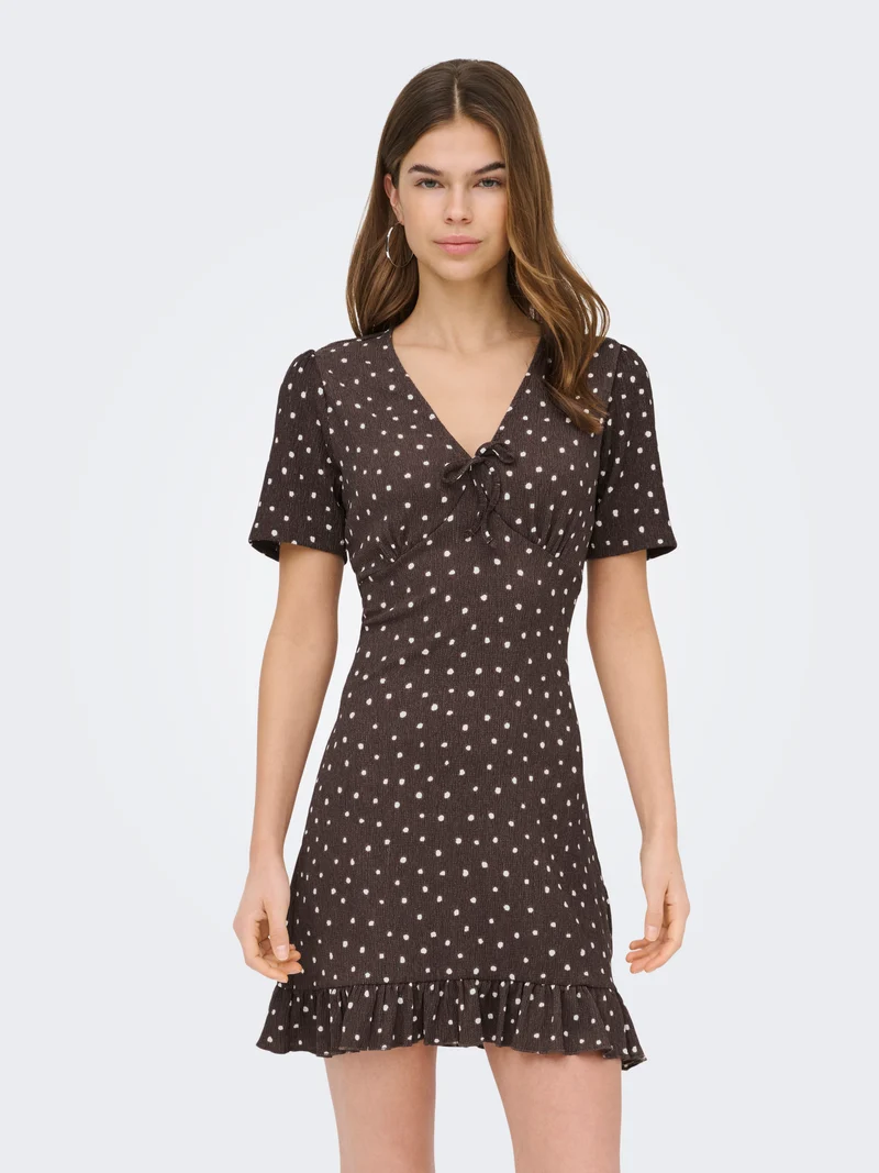 ONLMOLLY S/S V-NECK DRESS JRS