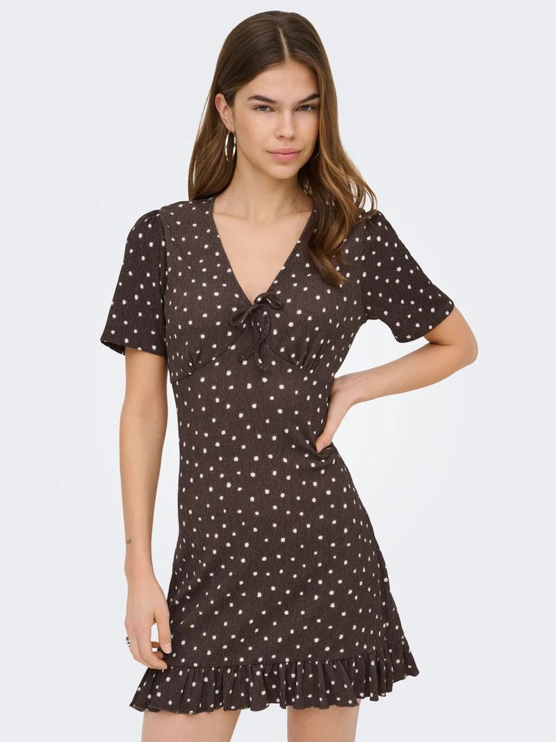 ONLMOLLY S/S V-NECK DRESS JRS