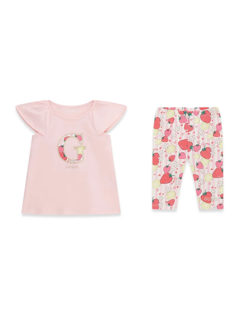 SET SS T-SHIRT+CAPRI LEGGINGS
