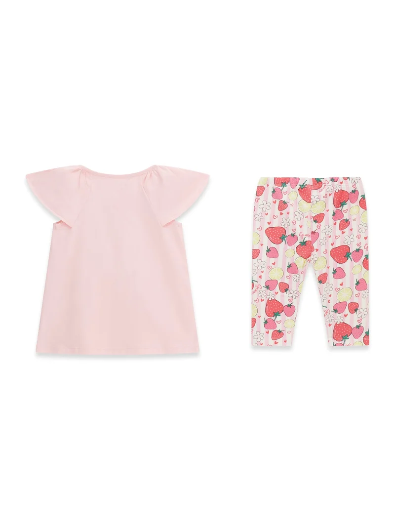 SET SS T-SHIRT+CAPRI LEGGINGS