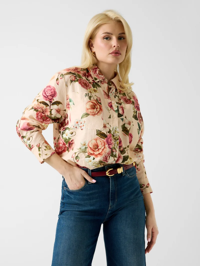 LS CADIE OVERSIZED LINEN TOP