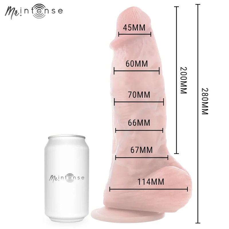 MR INTENSE - EXTRABIG SPENCER SILIKONDILDO 28 CM -Ø- 7,3 CM