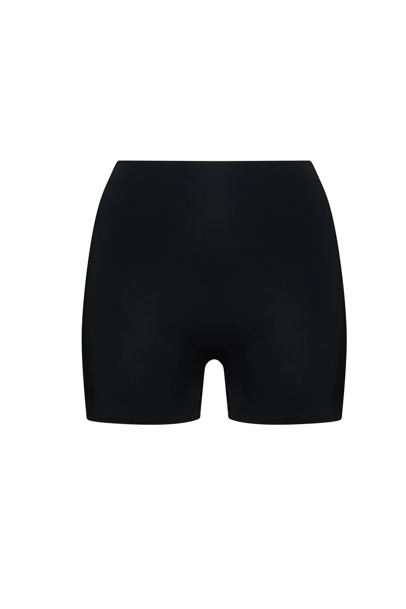 ByeBra – Unsichtbare Shapewear mit leichter Stützwirkung, unsichtbare Shorts mit mittelhohem Bund, Schwarz
