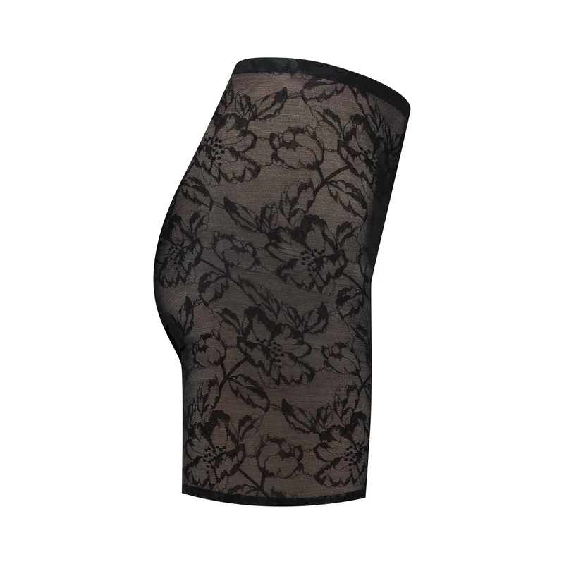 ByeBra – Spitzen-Shapewear, hochtaillierte, formende Shorts aus Spitze, Schwarz