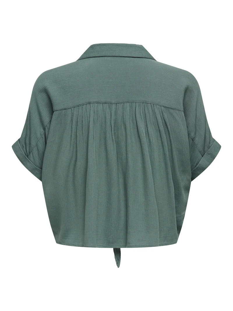 ONLPAULA LIFE S/S TIE SHIRT WVN NOOS