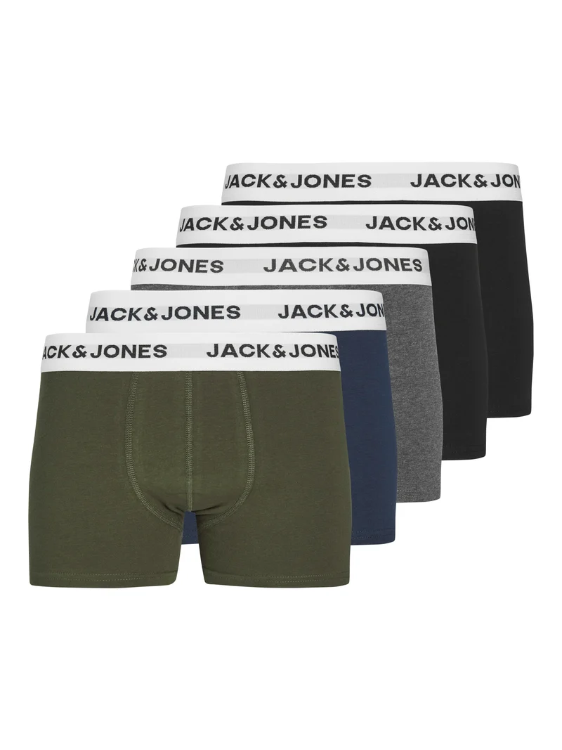 JACBASIC WHITE WB TRUNKS 5 PACK NOOS JNR
