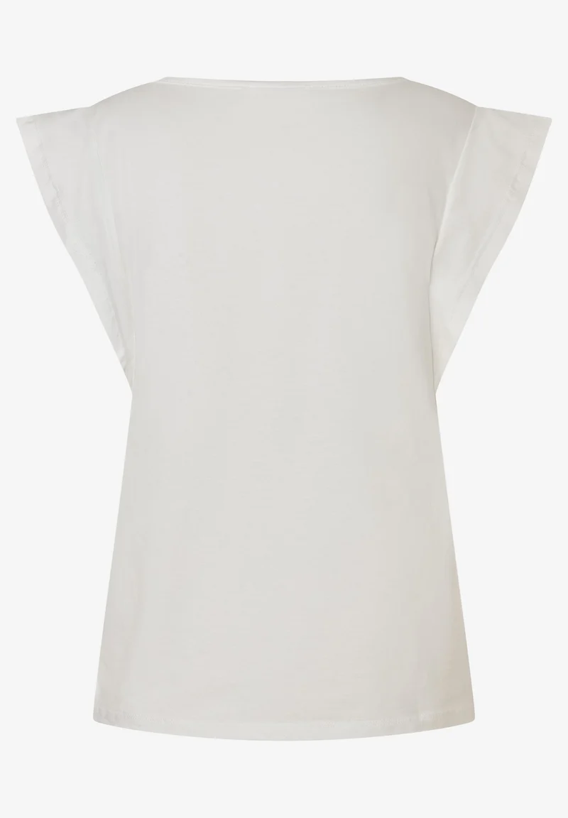 T-Shirt mit Blüten-Applikation