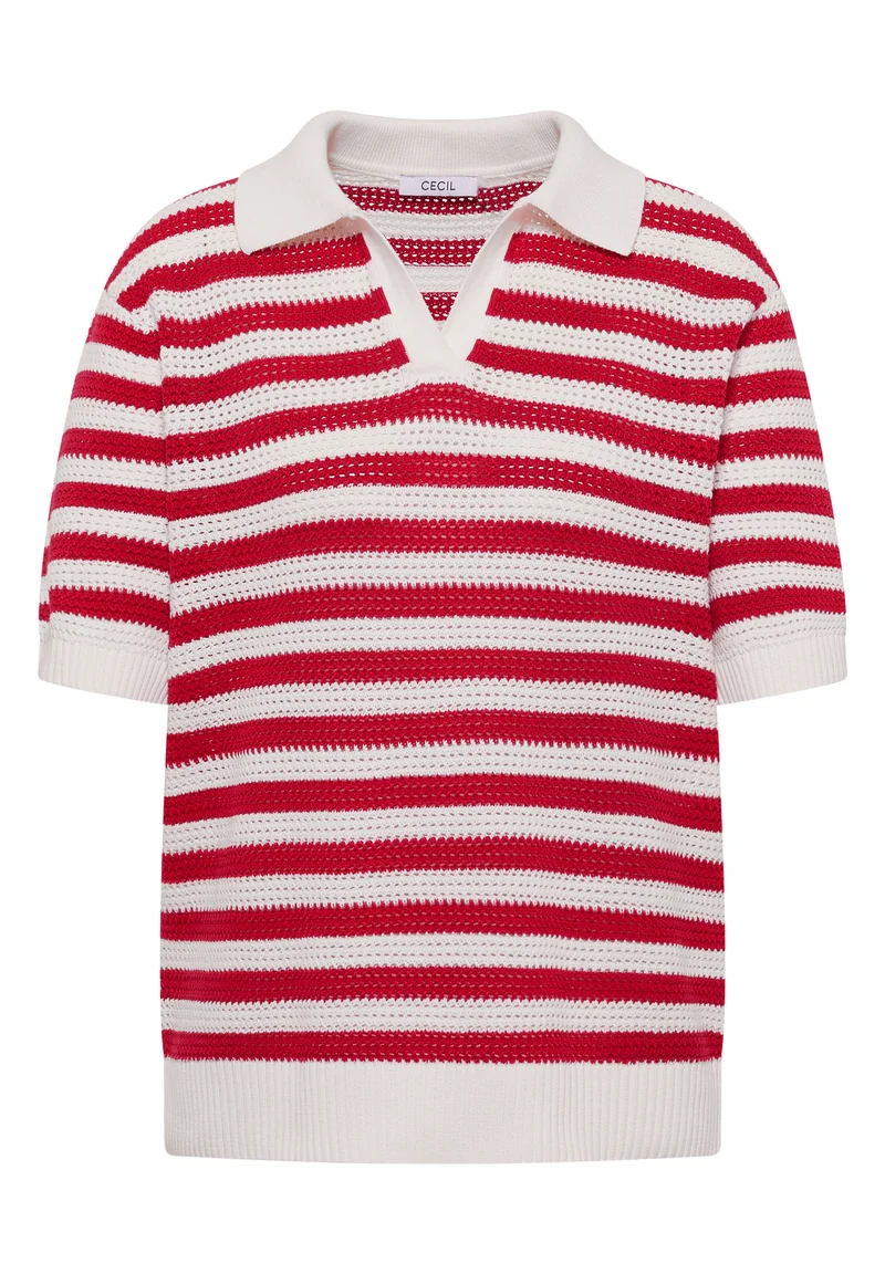 Kurzarm Poloshirt in Mesh-Qualität