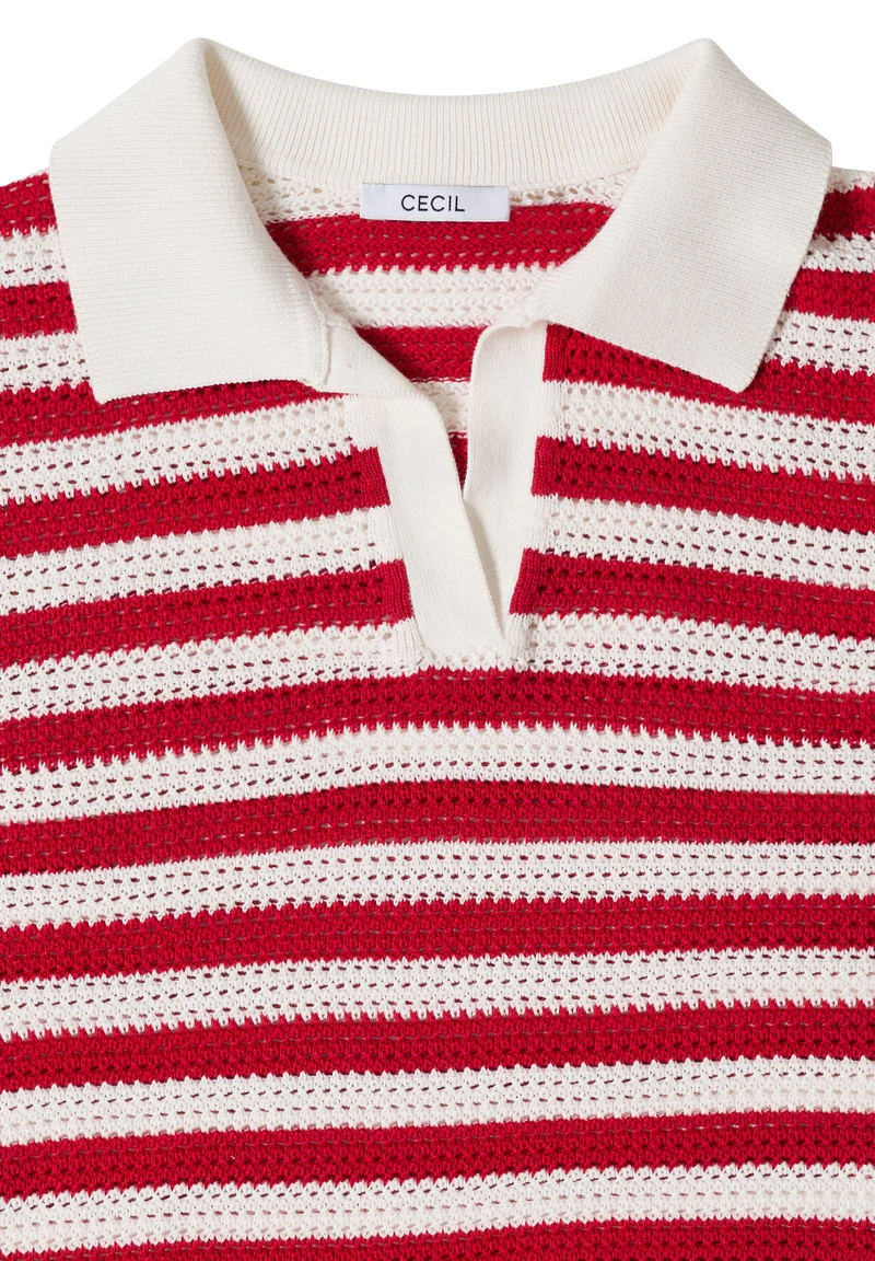 Kurzarm Poloshirt in Mesh-Qualität