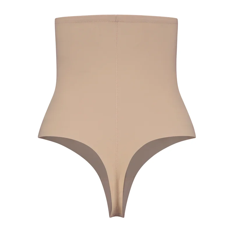ByeBra – Formgebende Unterwäsche (Starker Halt) Formgebender High-Waist-Tanga Beige