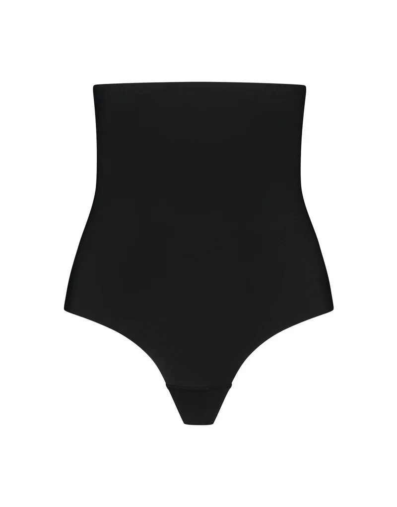 ByeBra – Formgebende Unterwäsche (Starker Halt) Formgebender High-Waist-Tanga Schwarz