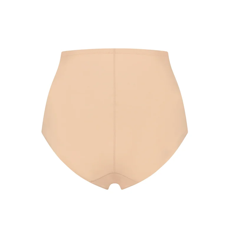ByeBra – Formgebende Unterwäsche (Starker Halt) Formgebender Slip mit mittelhohem Bund, Beige