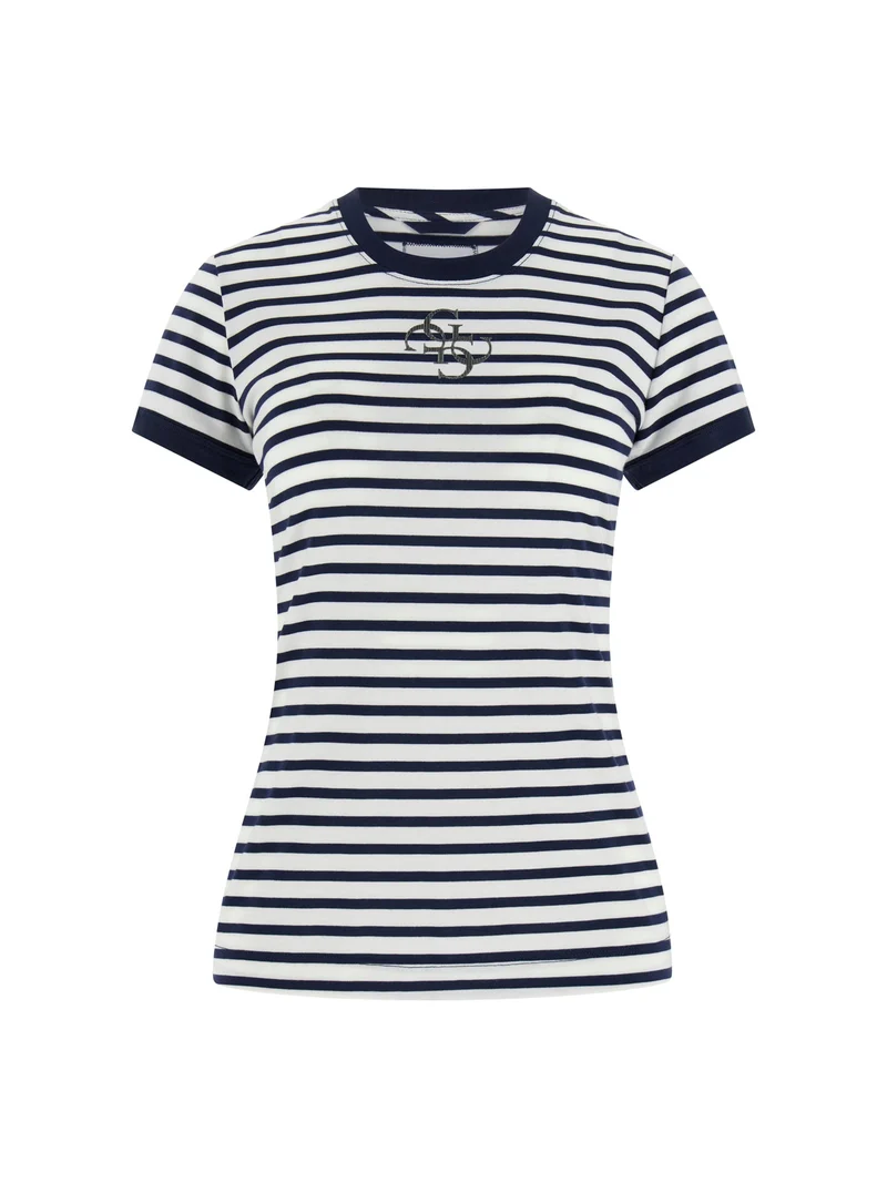 SS CN STRIPED MINI 4G LOGO TEE