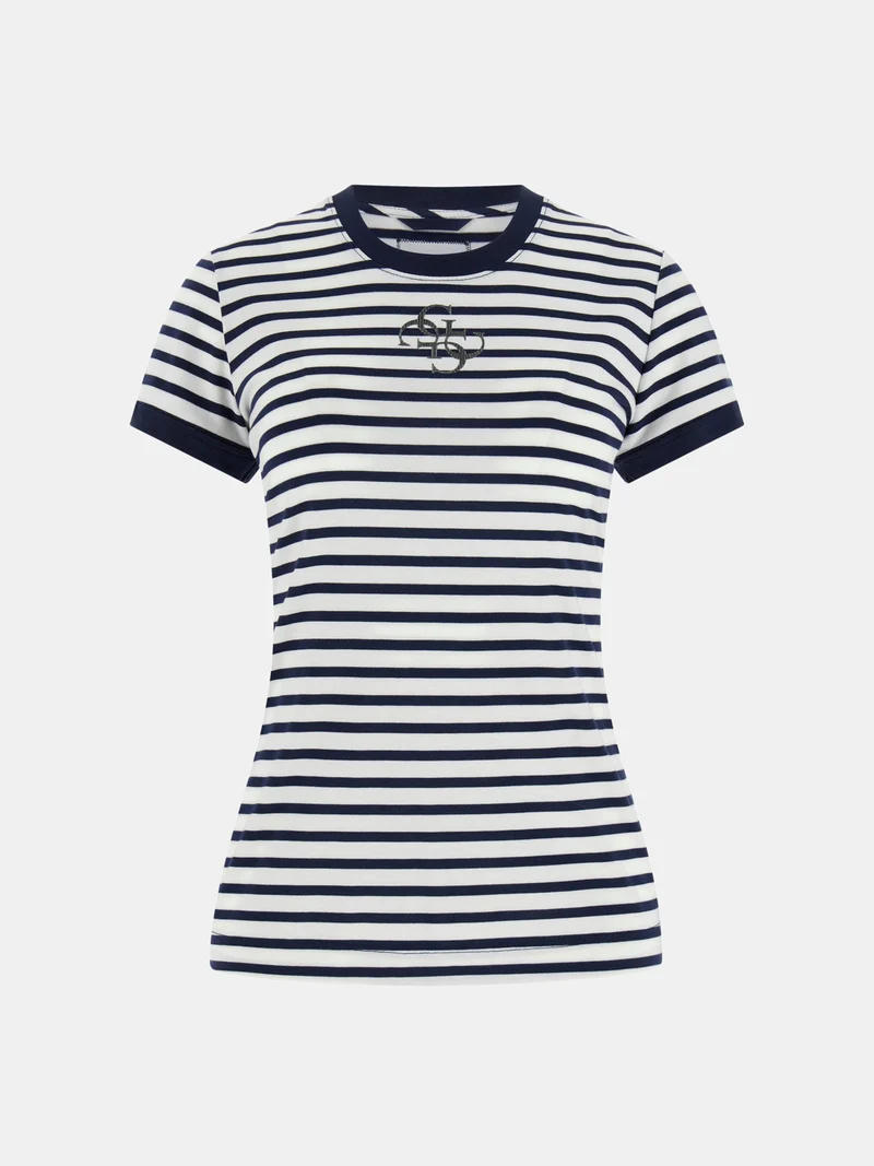SS CN STRIPED MINI 4G LOGO TEE