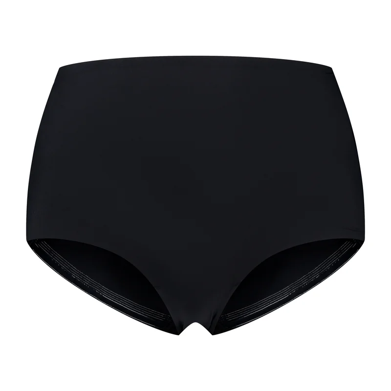ByeBra – Shapewear mit tiefem Rückenausschnitt (leichte Stütze), schwarzer Slip mit tiefem Rückenausschnitt und mittelhohem Bund