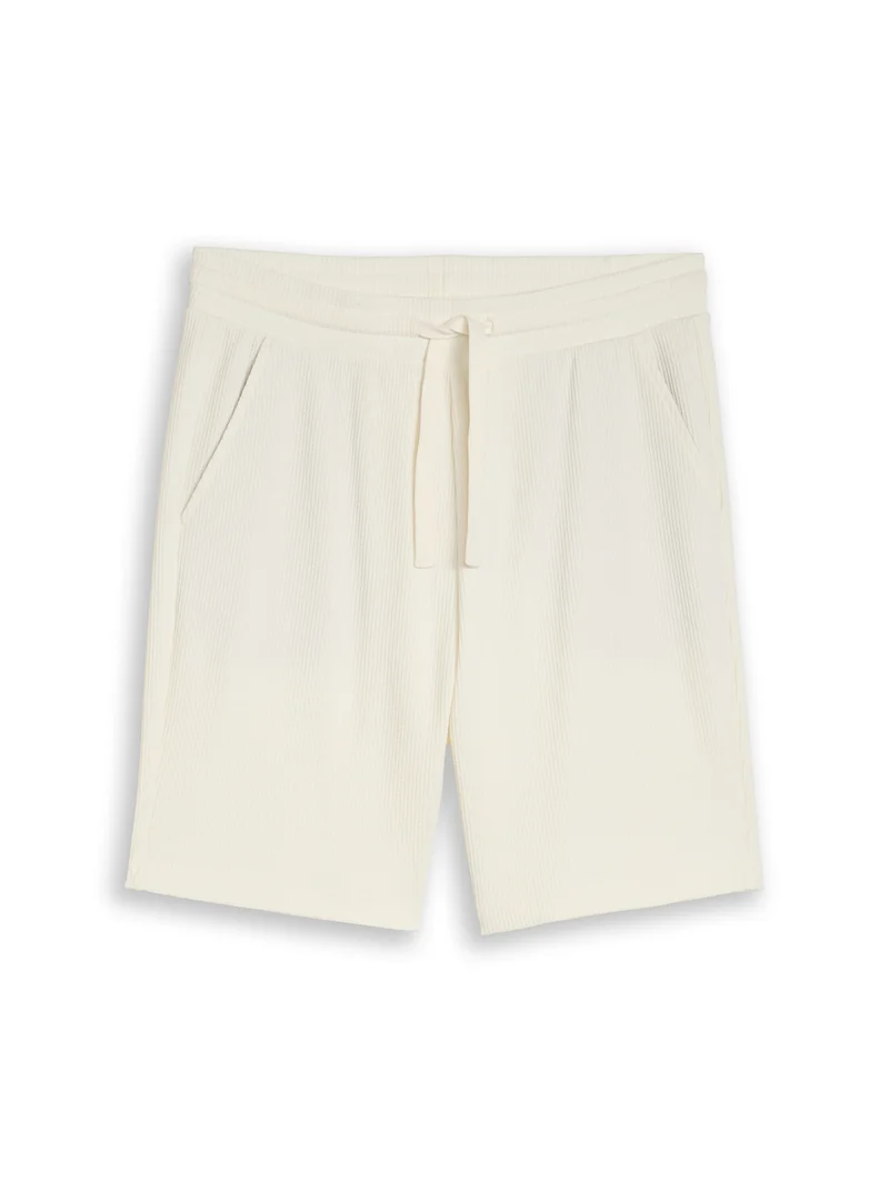 Relaxed Shorts mit Waffelstruktur