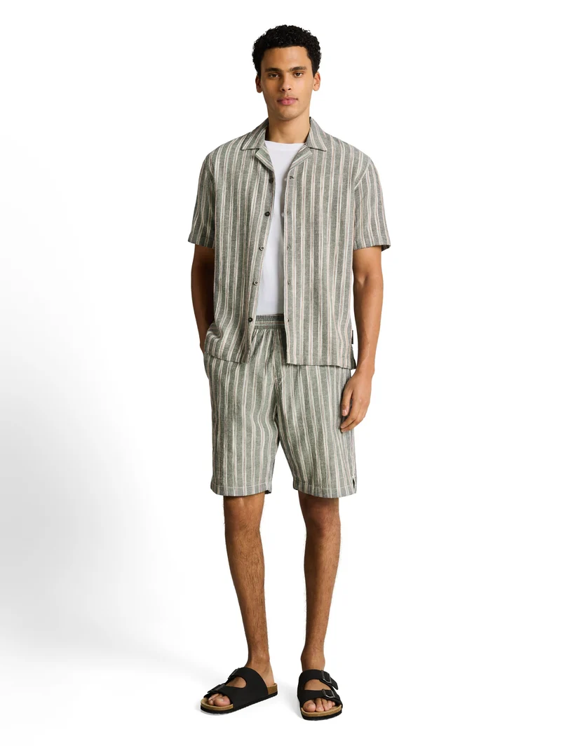 TTRELAXED Shorts mit Leinenanteil