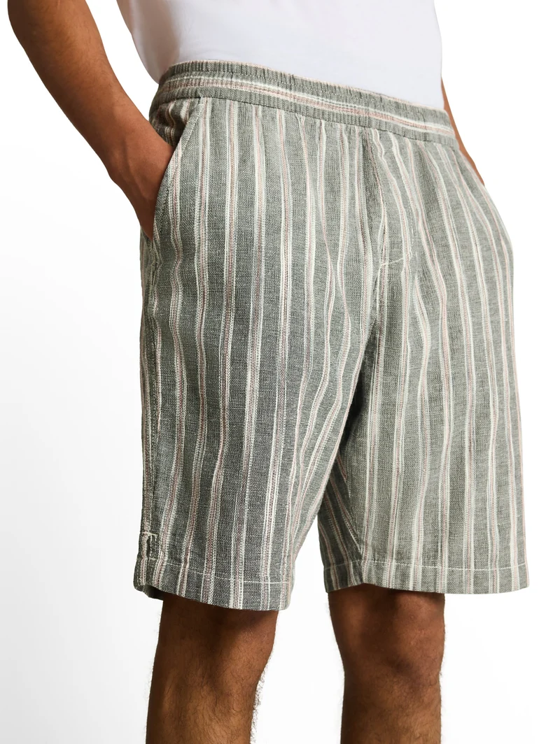 TTRELAXED Shorts mit Leinenanteil