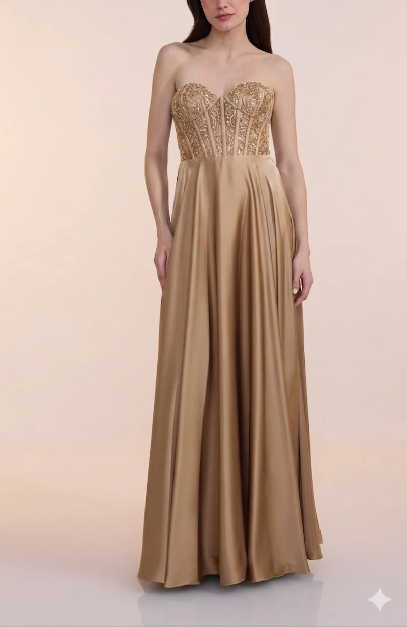 Unique Europe GmbH Kleider festlich9444 desert sand