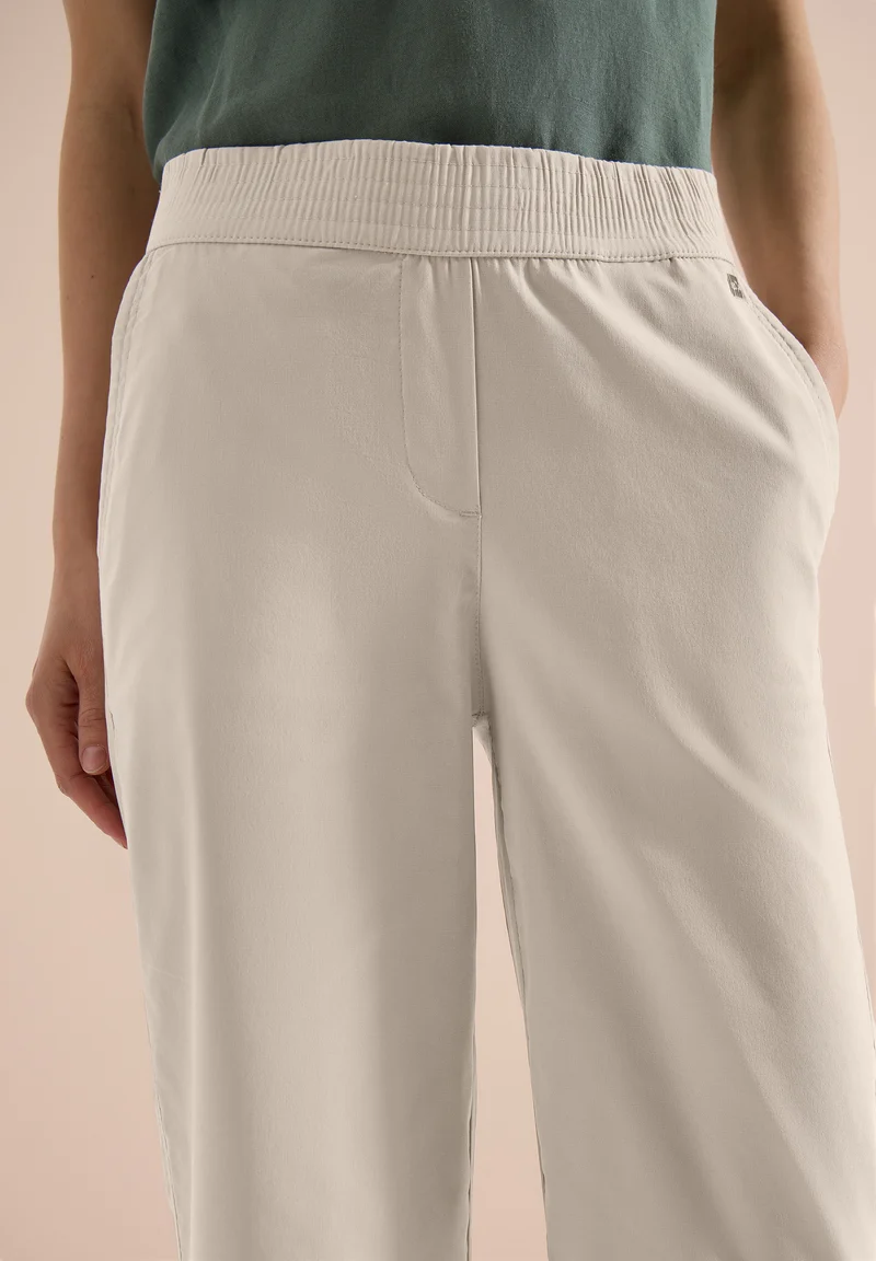 7/8 High Waist Wide Leg Hose im Loose Fit