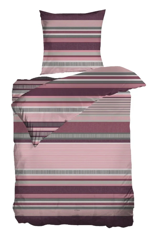 Feinbiber-Bettwäsche Stripe
