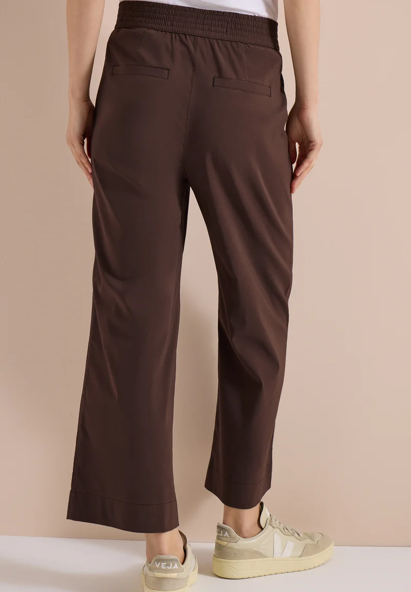 7/8 High Waist Wide Leg Hose im Loose Fit