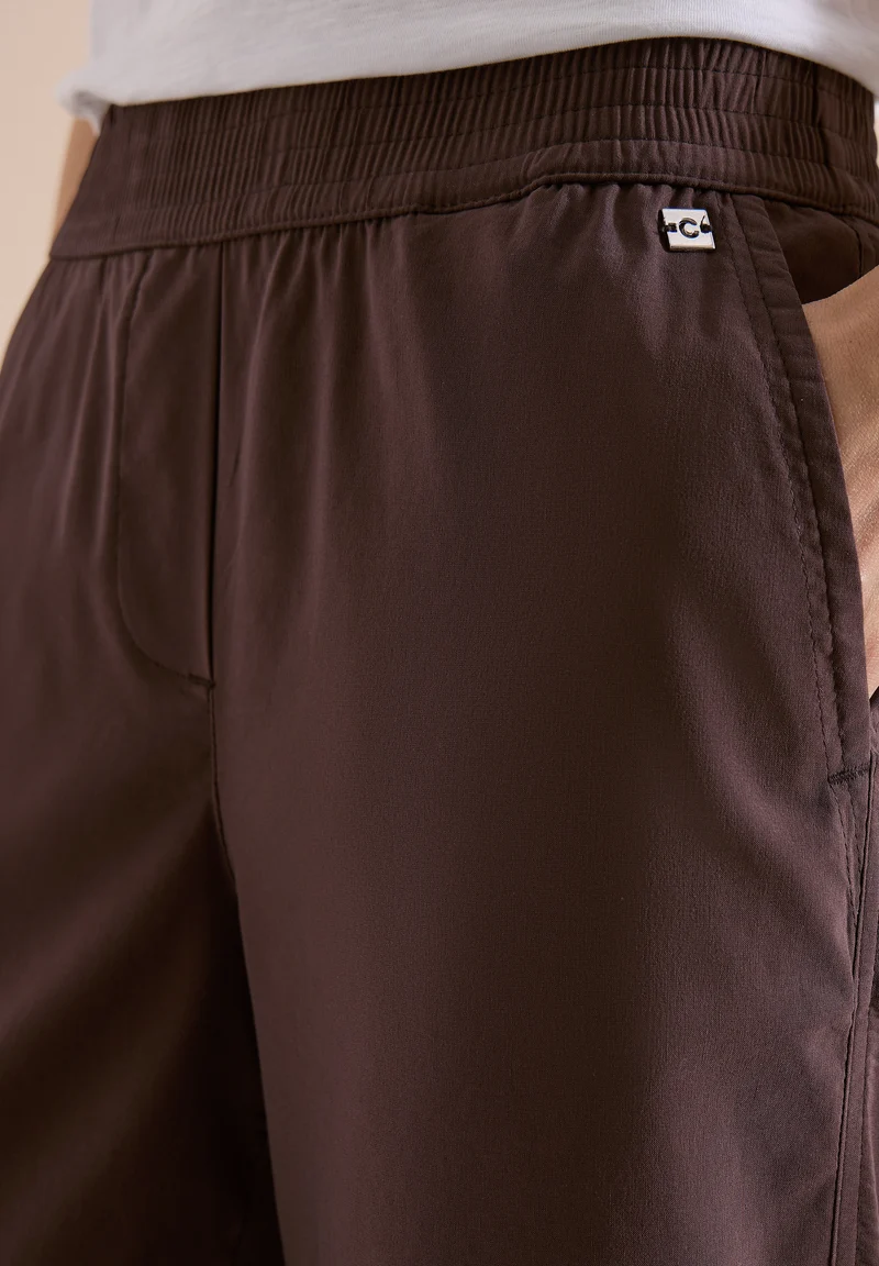 7/8 High Waist Wide Leg Hose im Loose Fit