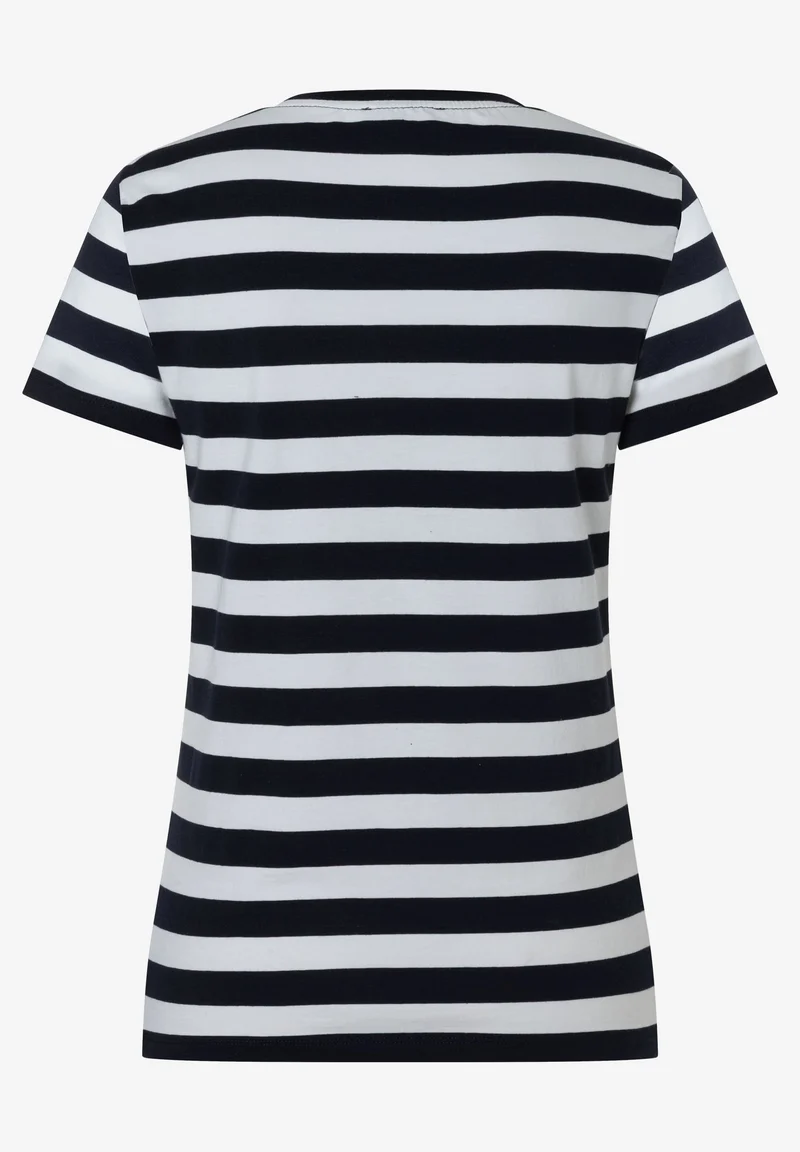 Streifenshirt mit Paillettenroller