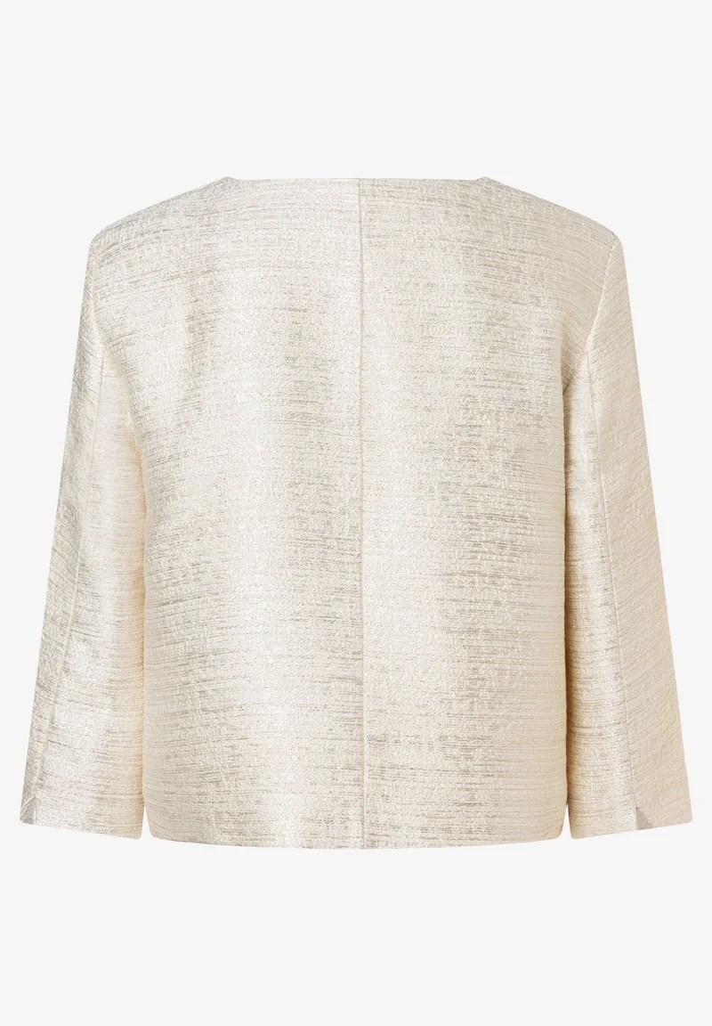 Boucléjacke mit Glanzeffekt