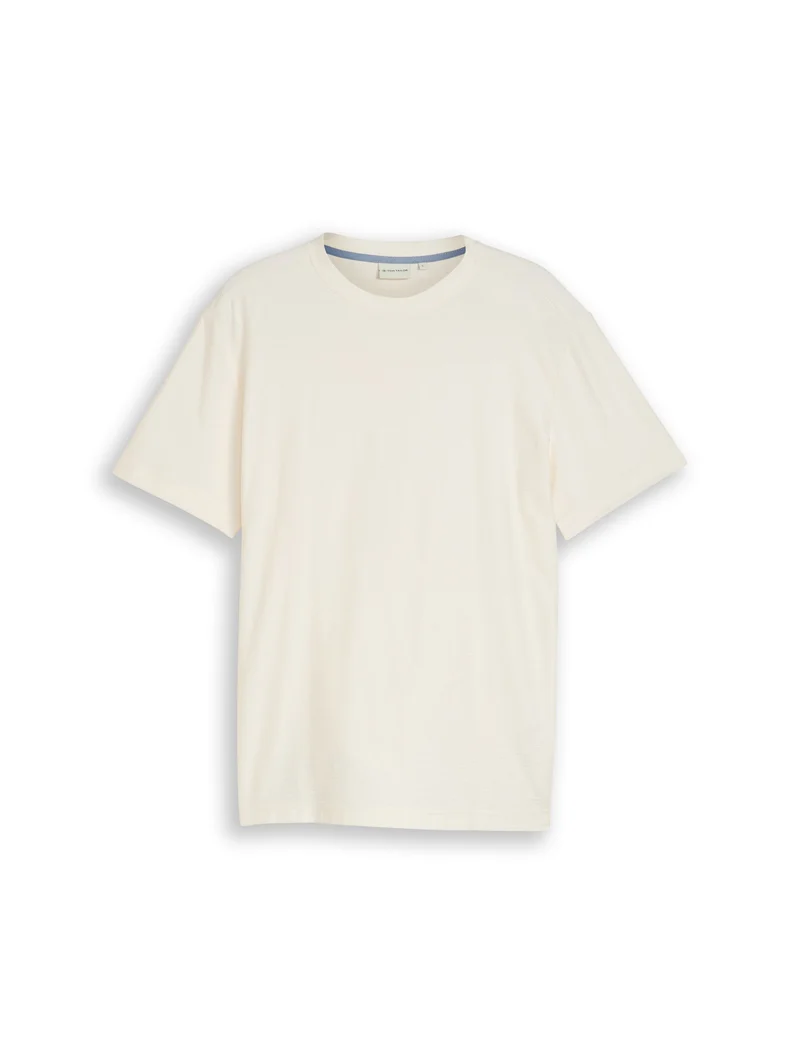 T-Shirt mit Ottoman-Struktur