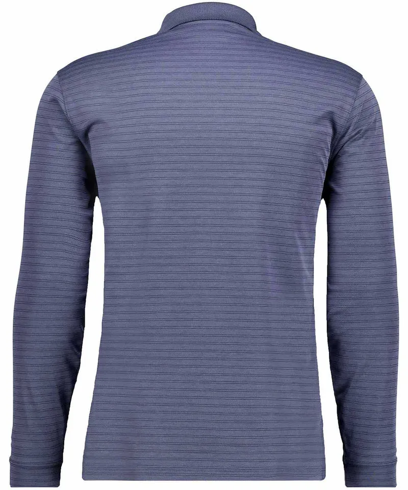 Fineliner-Poloshirt mit Reissverschluss, Langarm