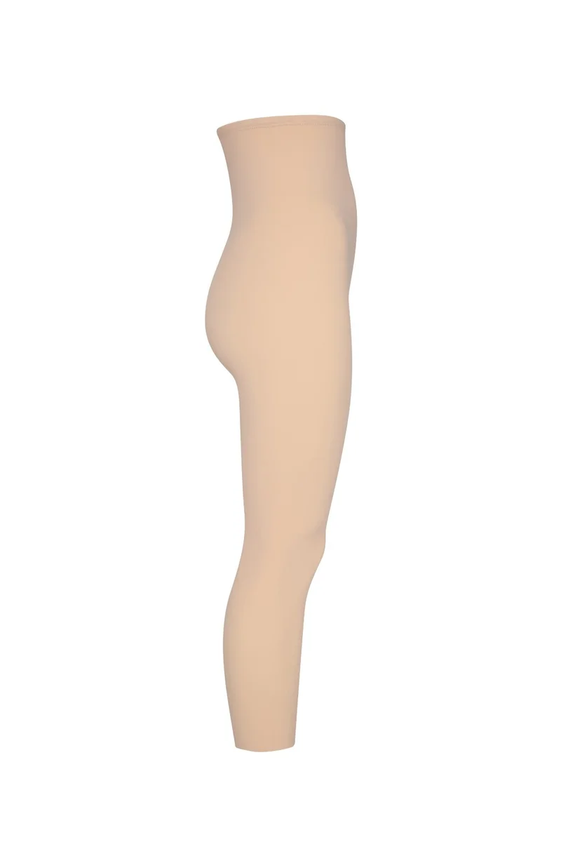 ByeBra – Formgebende Unterwäsche (Starker Halt) Formgebende Caprihose mit hohem Bund, Beige