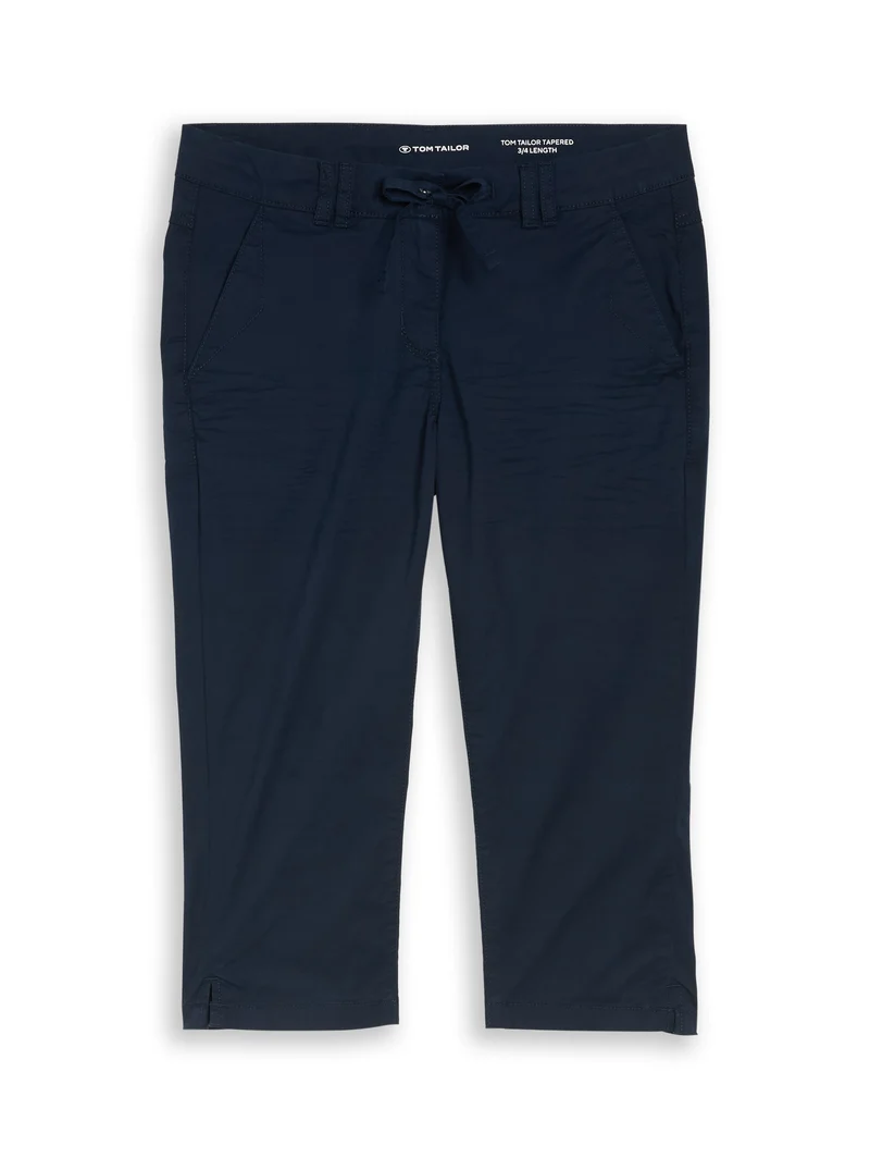 Tapered Relaxed Capri Hose mit Kordelzug