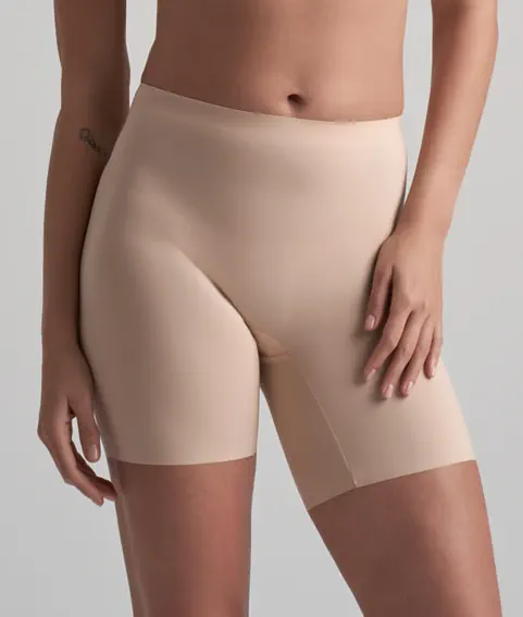 ByeBra – Smooth Essentials (Mittlere Stützkraft) Kurzarm, mittelhoch geschnitten, Beige