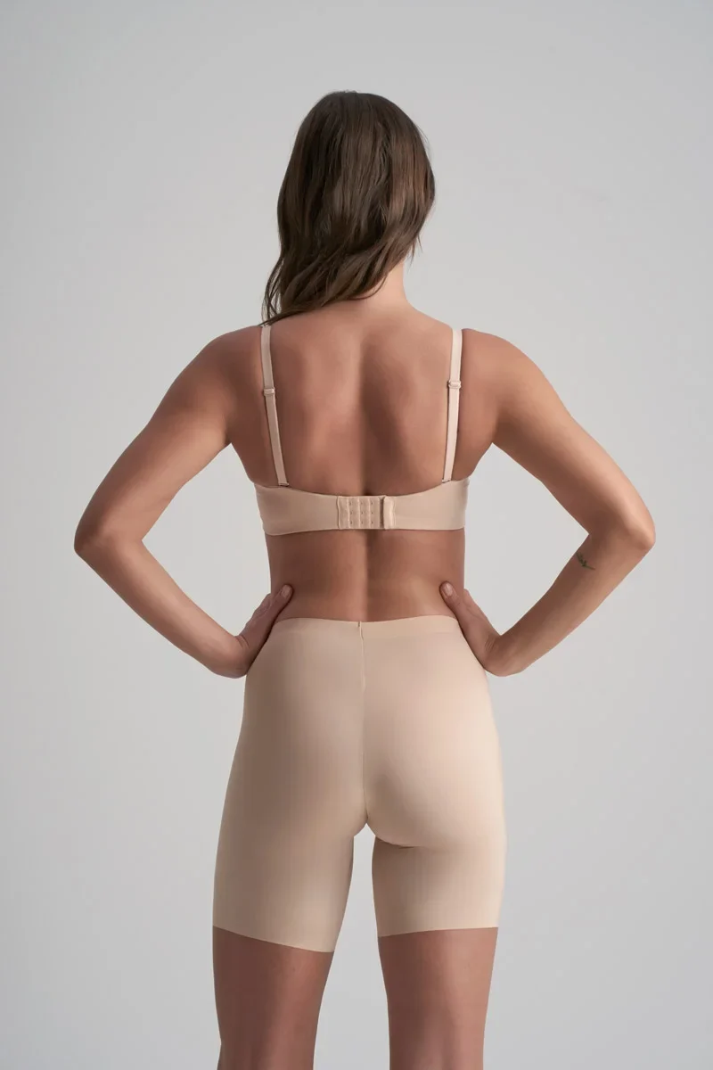 ByeBra – Smooth Essentials (Mittlere Stützkraft) Kurzarm, mittelhoch geschnitten, Beige