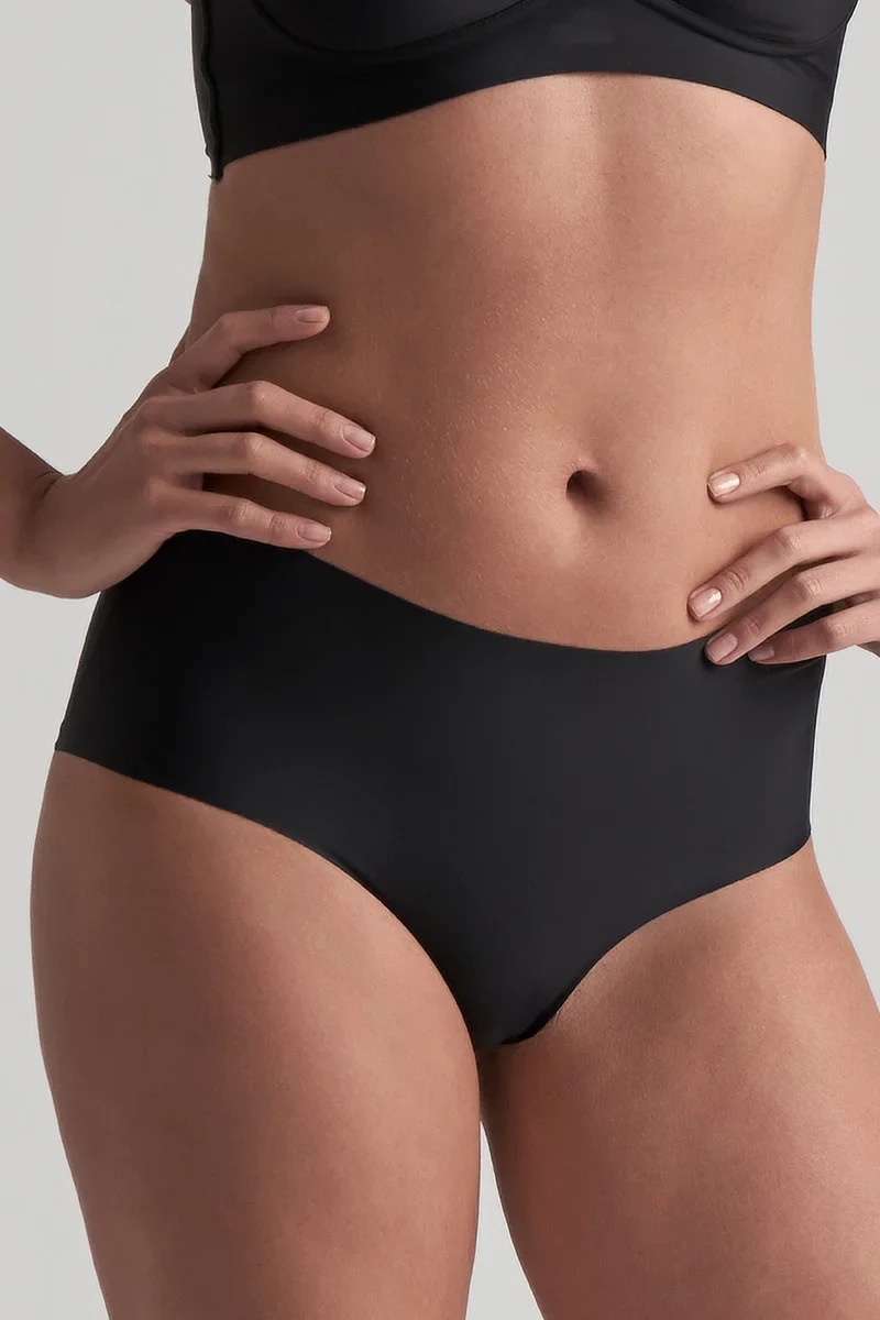 ByeBra – Po-Lifting- und Unterwäsche-2er-Pack, unsichtbare High-Slips, Beige & Schwarz